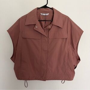 Zara Women's Parachute Blouse Vest XS